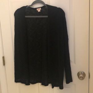 Black cheese cloth type cardigan